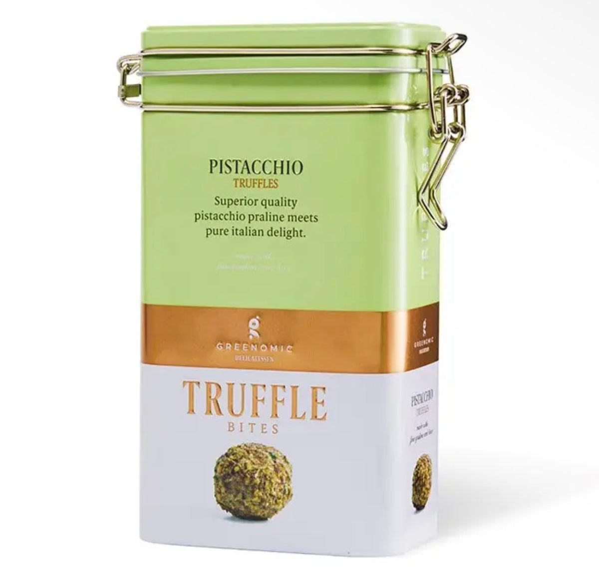 Greenomic Truffle Bites Pistacchio, Pistazien-Trüffelpralinen – 110 g