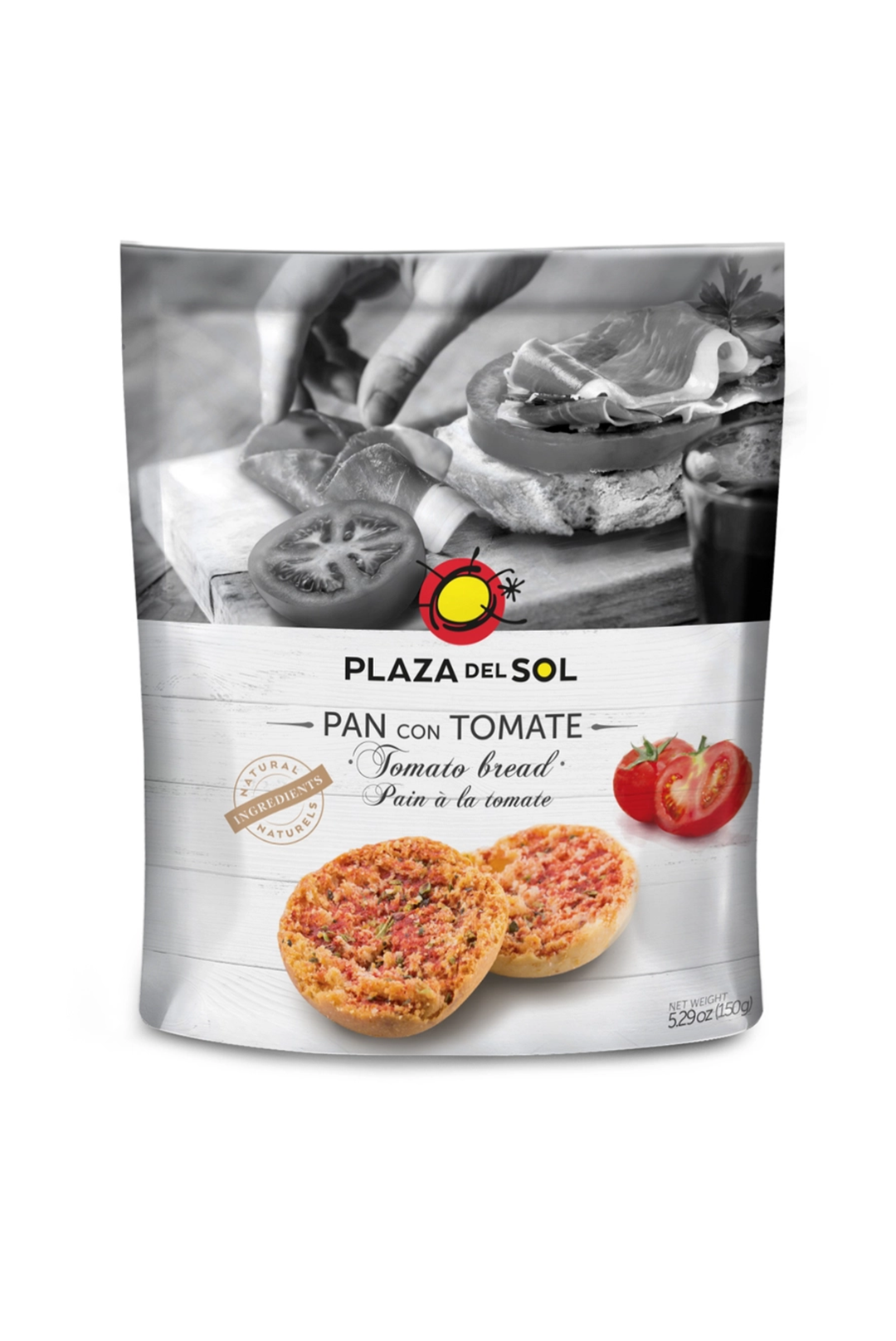 Plaza del Sol – Gebackenes Brot mit Tomate