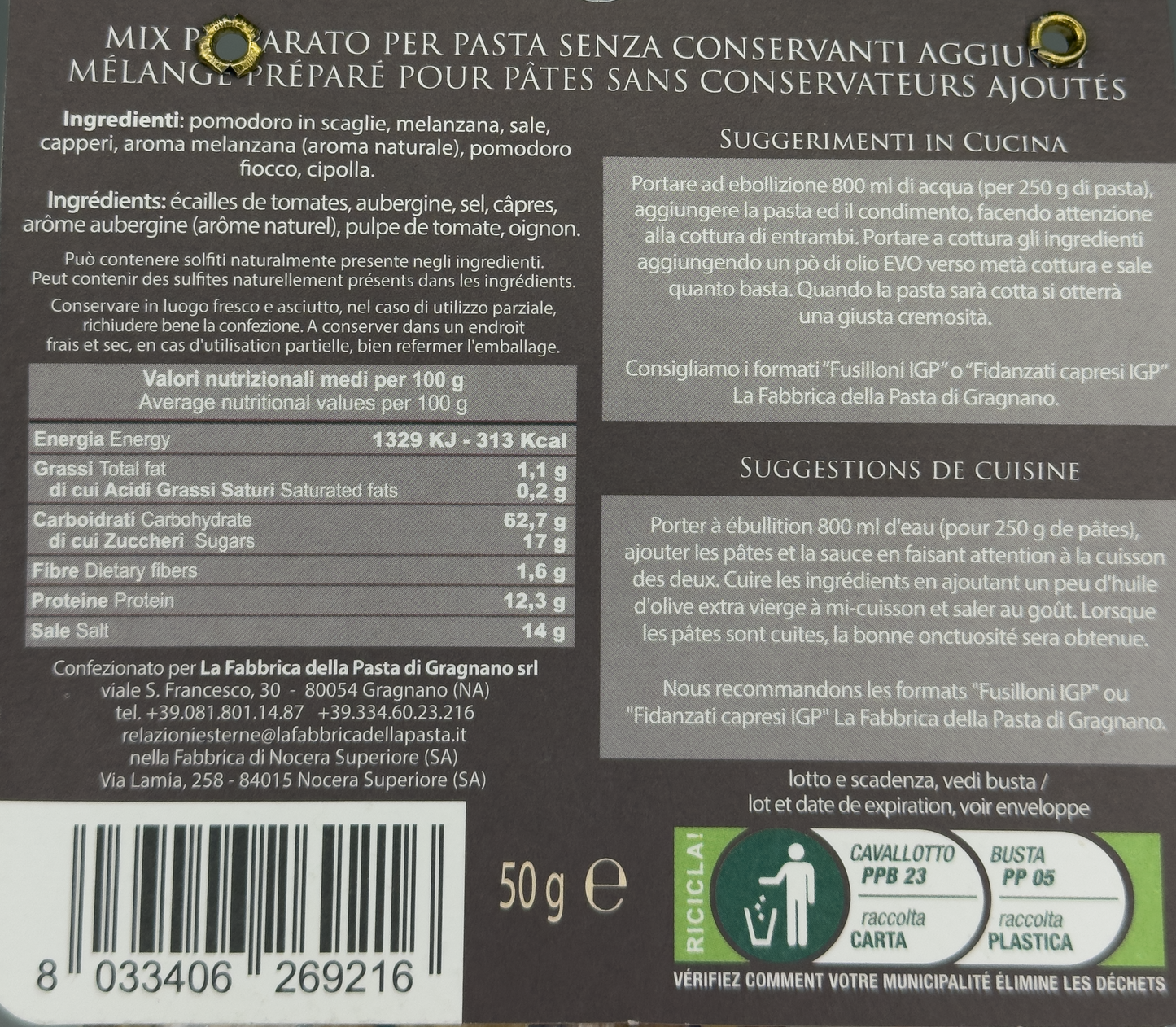 Alla Siciliana Gewürzmischung - Feinkost Tasha