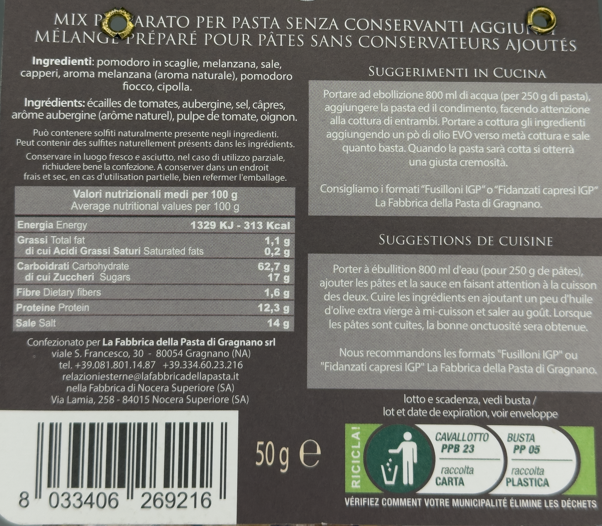 Alla Siciliana Gewürzmischung - Feinkost Tasha