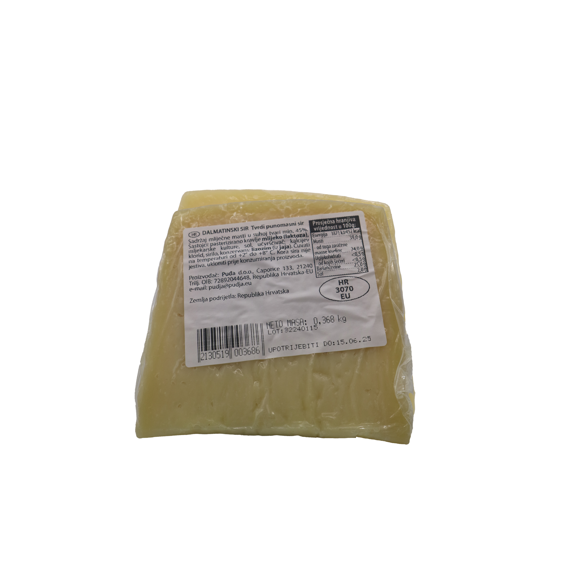 Käse Dalmatinski Sin - Feinkost Tasha