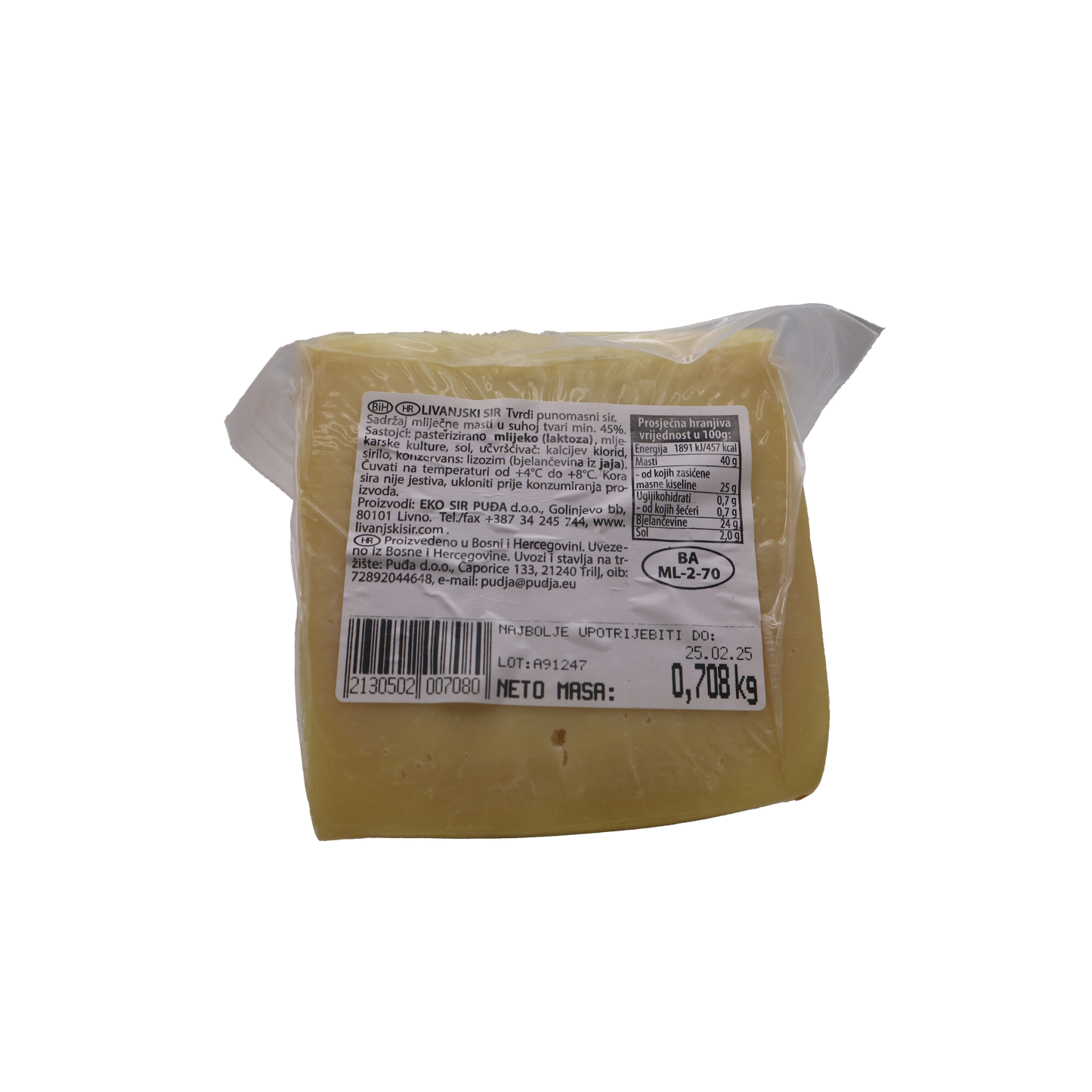 Käse Livanjski Sir - Feinkost Tasha