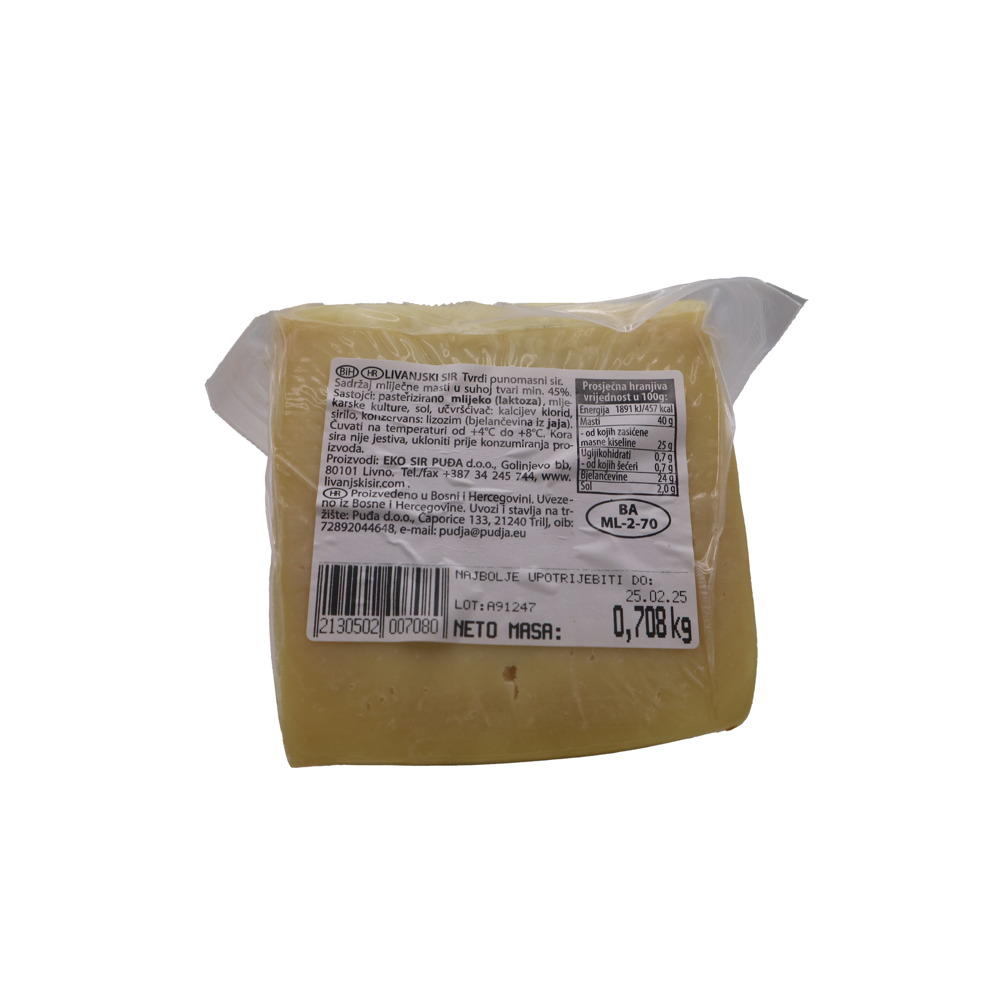 Käse Livanjski Sir - Feinkost Tasha