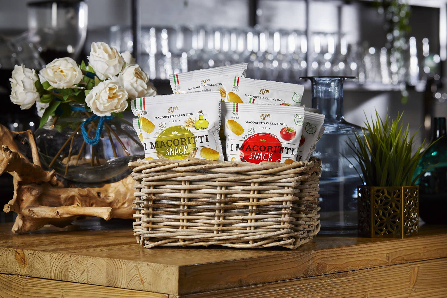 I MACORITTI Mini-Grissini-Snack mit Tomate und Oregano, 30 g