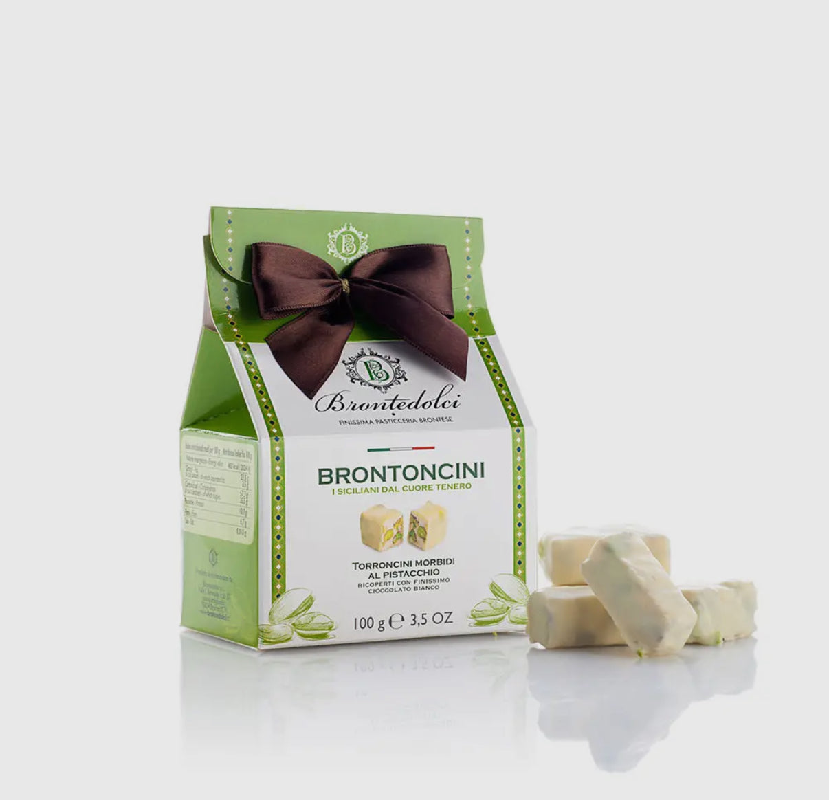 🇮🇹 Brontedolci Brontoncini, Pistazien- Nogatstückchen 100g
