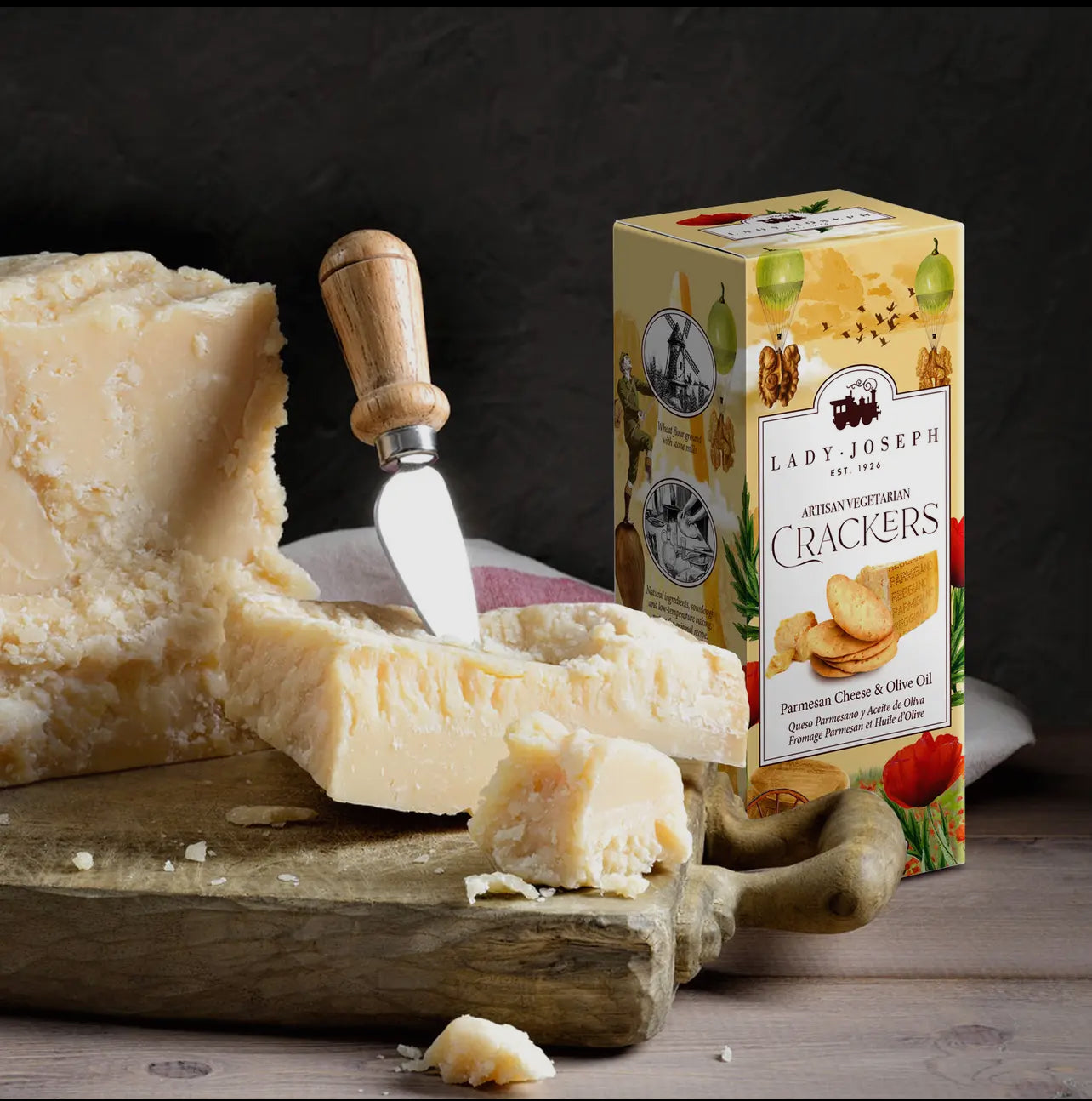 Cracker mit Parmesan und Olivenöl - Feinkost Tasha