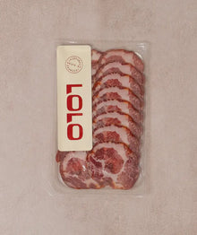 Duroc-Kreuzung Lendenkopf – geschnitten (90 g)