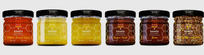 TESELA Geschenkpaket mit rohem Honig und Bienenpollen - Feinkost Tasha