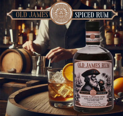 🏴‍☠️ Old James Rum – Spiced Flavored Rum