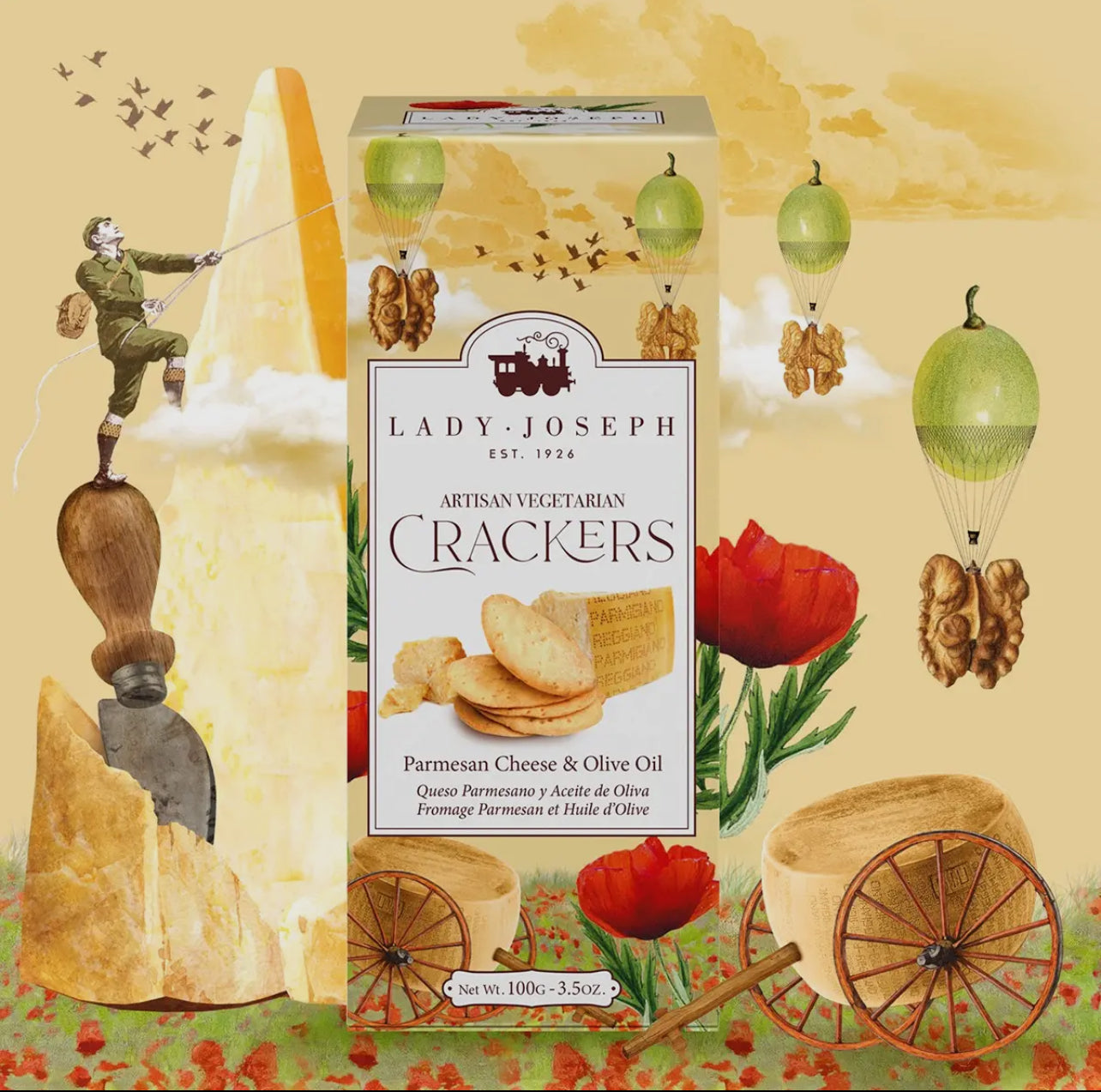 Cracker mit Parmesan und Olivenöl - Feinkost Tasha