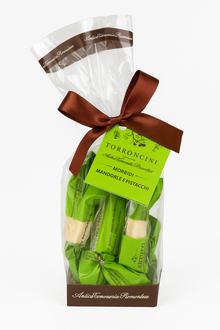 🇮🇹 Antica Torroneria Piemontese – Torroncini morbidi Mandorle e Pistacchi, 200 g
