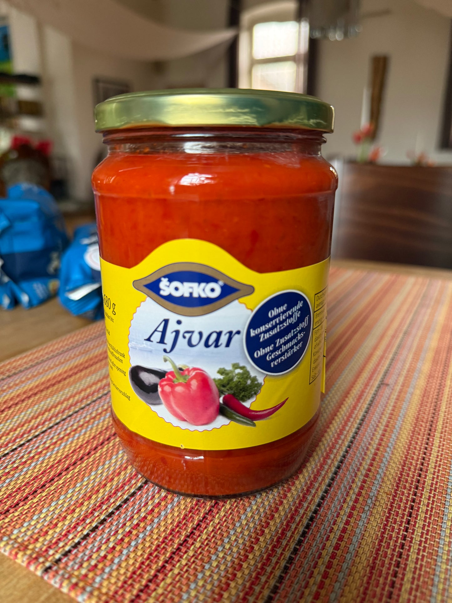 🌶️ ŠOFKO Ajvar Mild – Balkanische Paprikaspezialität, fein & aromatisch 680g