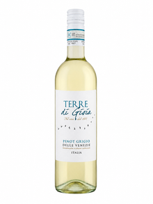 Terre di Gioia Pinot Grigio Delle Venezie Eleganter italienischer Weißwein mit frischer Leichtigkeit 0,75l
