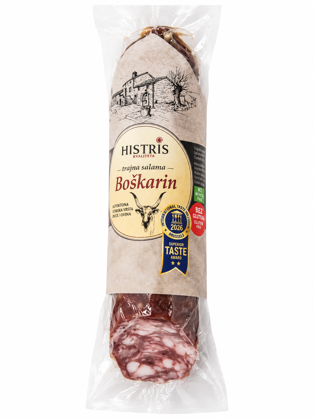 Boškarin Salami – Exklusive Delikatesse vom istrischen Rind 300g