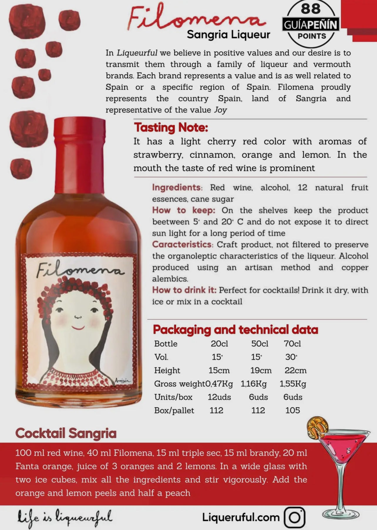 Filomena - Sangria Likör
