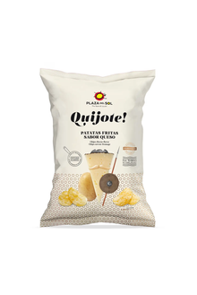 Plaza del Sol Quijote! Chips 115g – knusprige Kartoffelchips mit intensivem Käsegeschmack. Spanischer Snack, perfekt für Party, Tapas-Abende und unterwegs.