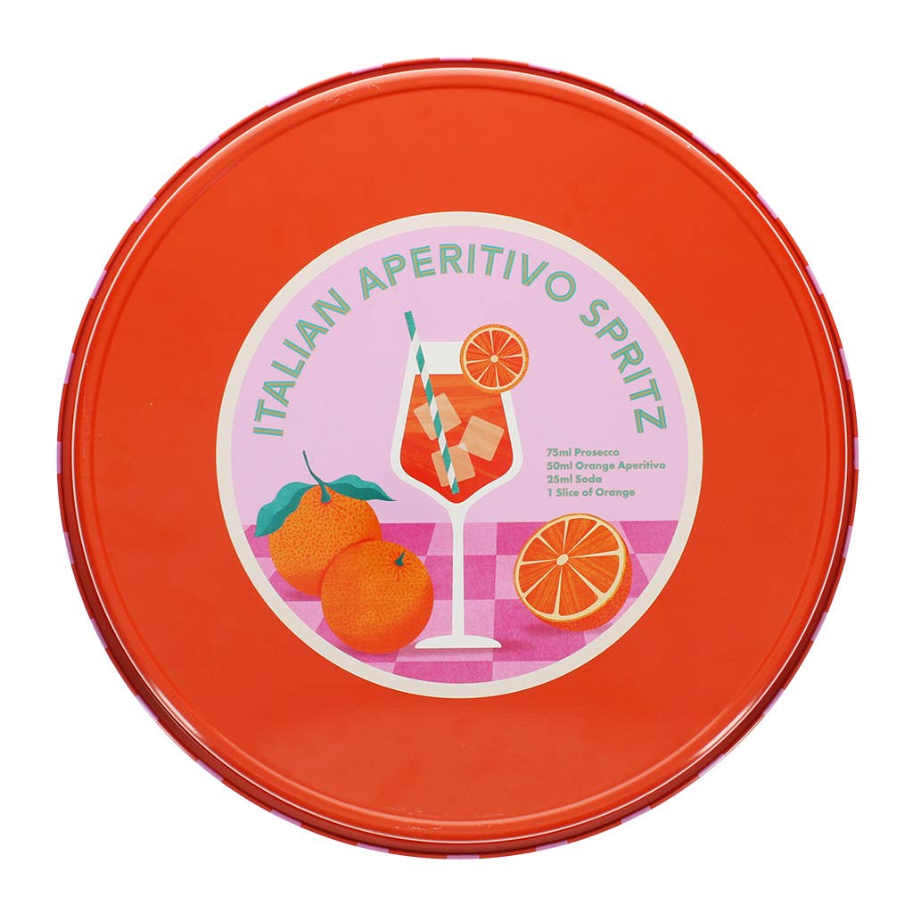 Rundes Metall-Serviertablett - Aperitivo Spritz