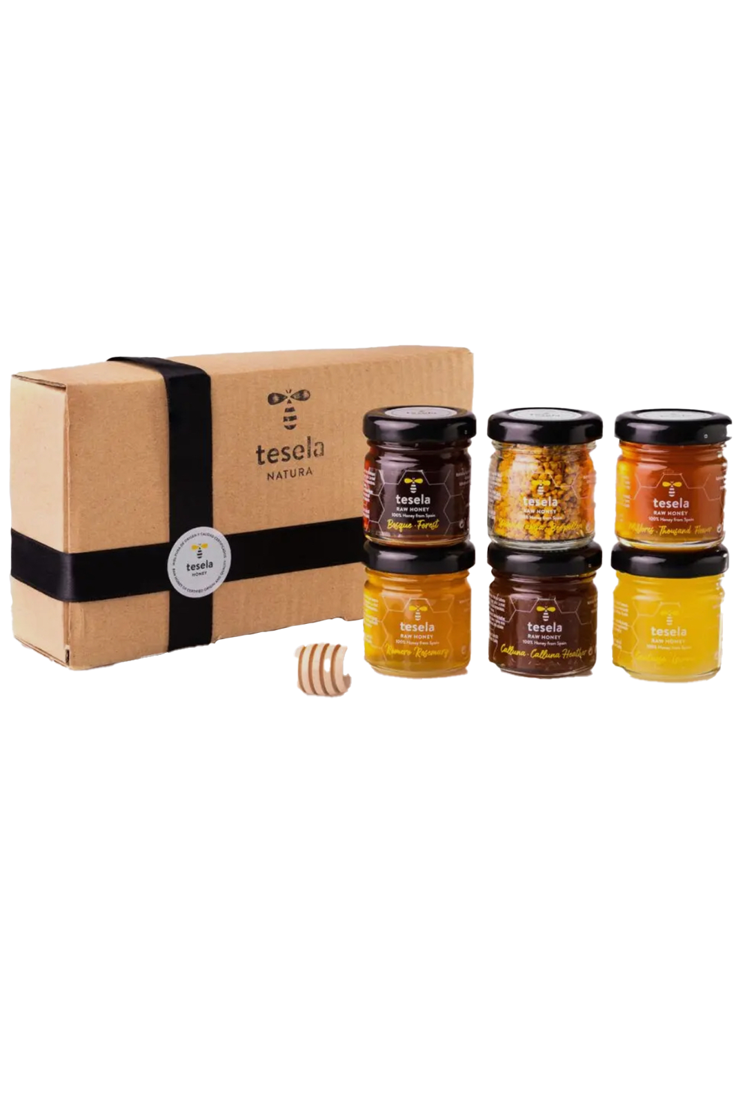 TESELA - Geschenkpaket mit rohem Honig und Bienenpollen